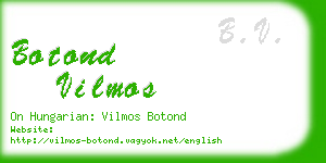 botond vilmos business card